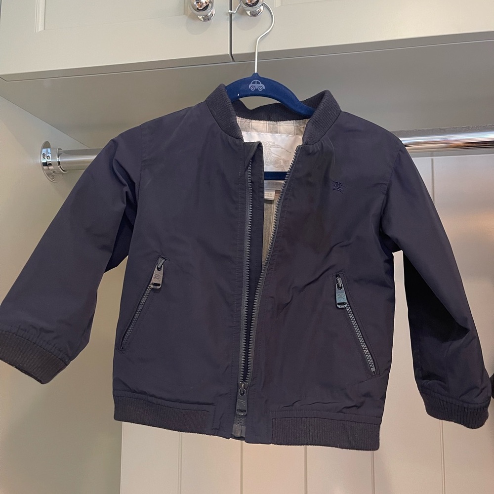 Burberry navy coat. 18months. Excellent used condition.